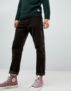 Вельветовые выбеленные брюки табачного цвета Carhartt WIP Newel-Коричневый