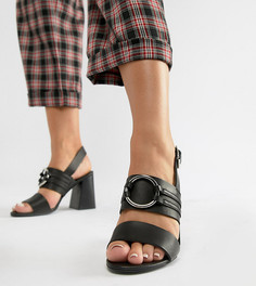 Босоножки на блочном каблуке для широкой стопы ASOS DESIGN Tandem-Черный