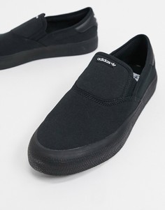 Черные кожаные кеды-слипоны adidas Originals 3mc-Черный