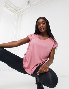 Розовая футболка Nike Training elastika-Розовый