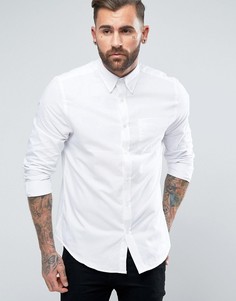 Однотонная оксфордская рубашка классического кроя Ben Sherman-Белый