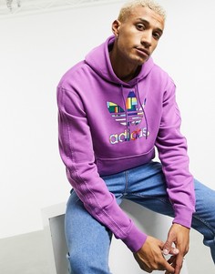 Худи фиолетового цвета adidas Originals Pride-Фиолетовый