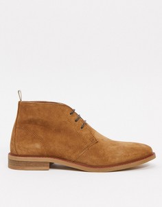 Светло-коричневые ботинки чукка Topman-Светло-коричневый