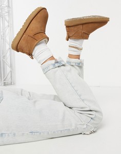 Полусапожки каштанового цвета UGG Classic Ultra Mini-Светло-коричневый