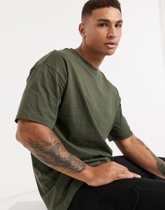 Футболка в стиле oversized зеленого цвета New Look-Зеленый