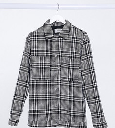 Однотонная oversized-рубашка в клетку 4th + Reckless Tall-Мульти