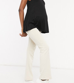 Бежевые хлопковые расклешенные джоггеры для дома Lindex MOM Rose-Бежевый