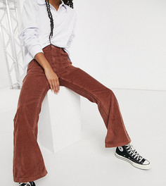 Вельветовые расклешенные джинсы рыжего цвета Reclaimed Vintage inspired The 87-Коричневый