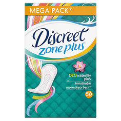 Женские ежедневные прокладки DISCREET Deo Water Lily Plus, 50 шт.