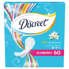 Женские ежедневные прокладки DISCREET Deo Spring Breeze Multiform, 60 шт.