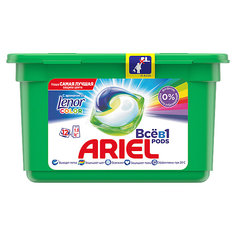 Капсулы для стирки Ariel Pods Touch of Lenor Color Всё в 1 капсуле, 12 шт