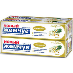 Зубная паста Новый Жемчуг С ромашкой, 100 мл, 4 шт Невская косметика