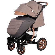 Прогулочная коляска Baby Hit Tribut, коричневая с серым