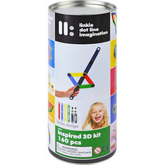 Гибкий конструктор Linkie 3D, 160 элементов