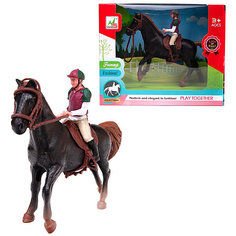 Игровой набор Junfa Toys Лошадка с наездником