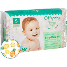 Подгузники Offspring Ананасы 3-6 кг, 48 шт