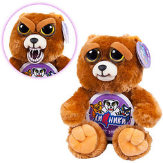Мягкая игрушка ABtoys "Хищники" Бурый медведь, 20 см