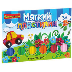 Мягкий пластилин Bondibon, 6 цветов