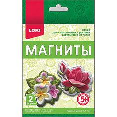 Набор для творчества Lori "Магниты из гипса" Чудесные цветы