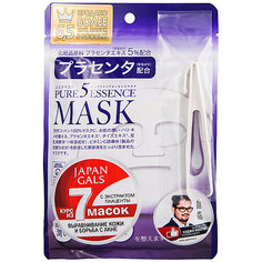 JAPAN GALS Pure5 Essence Маска для лица с плацентой 7 шт