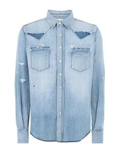 Джинсовая рубашка Saint Laurent