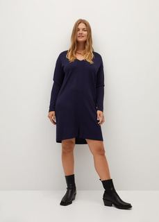Платье из трикотажа с хлопком - Agora Mango