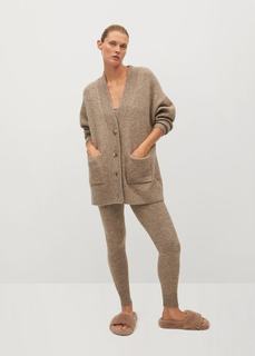 Трикотажный кардиган с пуговицами - Taldora Mango
