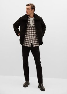 Фланелевая рубашка regular fit в клетку - Brat Mango