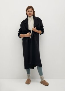 Двубортное пальто из шерсти - Boy Mango