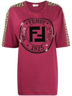 Fendi футболка с логотипом