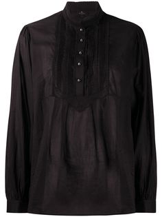Etro рубашка с манишкой