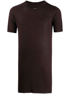 Rick Owens удлиненная футболка с круглым вырезом