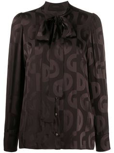 Dolce & Gabbana рубашка с монограммой