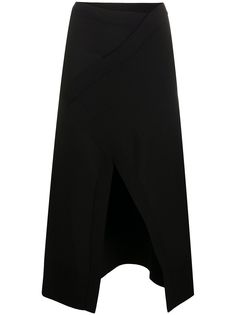 Jil Sander юбка с разрезом спереди