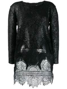 Ermanno Scervino джемпер с кружевным подолом