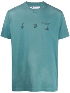 Off-White футболка с короткими рукавами и логотипом