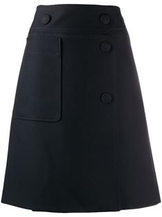 Stella McCartney юбка А-образного силуэта на пуговицах