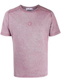 Stone Island футболка с вышитым логотипом