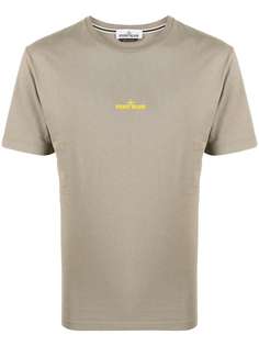 Stone Island футболка с принтом на спине