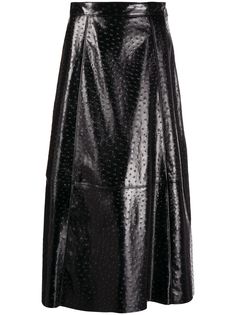 MSGM фактурная юбка миди