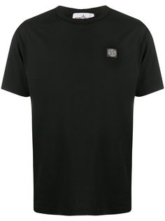 Stone Island футболка с нашивкой-логотипом