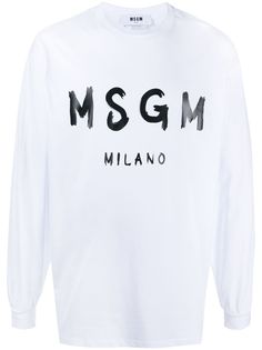 MSGM футболка с логотипом