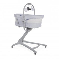 Кроватка-стульчик Chicco Baby Hug 4 в 1 Air Stone, серый