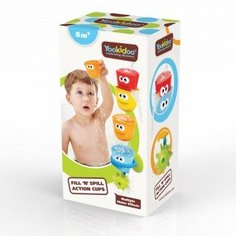 Игрушка для ванны "Формочки и стаканчики" Yookidoo, разноцветный