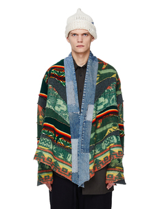 Плащ с джинсовыми вставками Greg Lauren