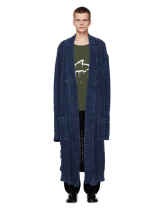 Длинный плащ с рваностями Greg Lauren