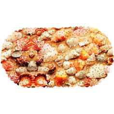 Aqua-Prime Коврик для ванны Ракушки, 67 х 36 см