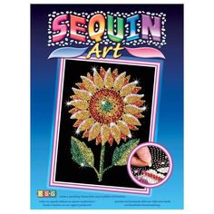 Мозаика из блесток Sequin Art «Подсолнух»