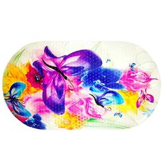 Aqua-Prime Коврик для ванны Бабочки, 68 х 38 см