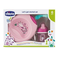 Набор посуды для кормления Chicco 4 предмета